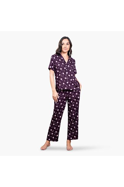 Aadaraya Floral Print Pyjama Set