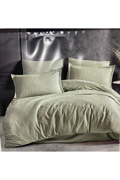 Clasy Сатиновий комплект постільної білизни - Двоспальний Ada Çayı