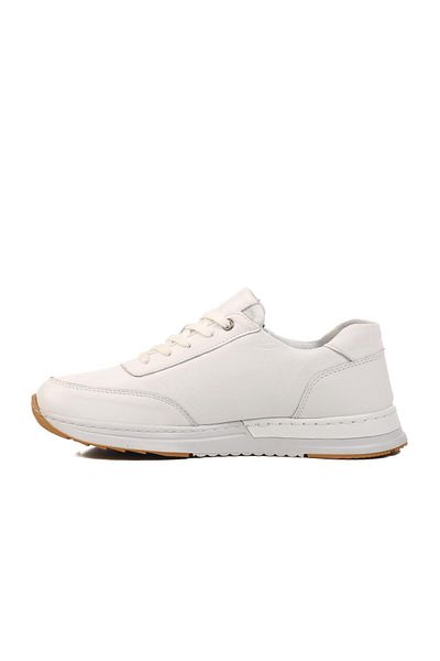 AYAKMOD Pantofi casual de damă anatomici din piele naturală albă AY385 Z