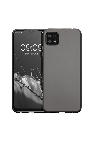 KWmobile Case For Samsung Galaxy A22 5g, Silicone, Gray, 55247.232