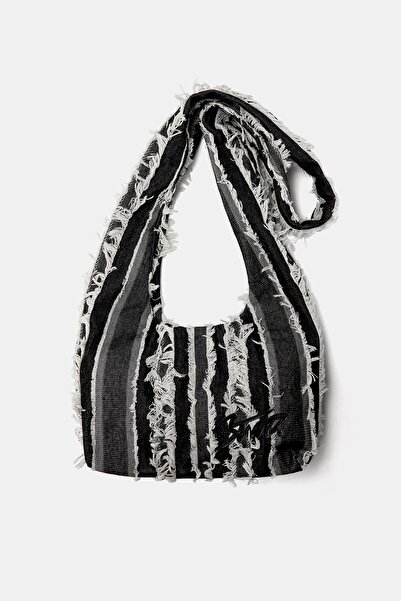 Pull & Bear STWD crossbody bag with fringing