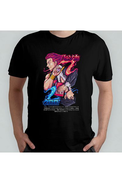 Pixxa Μπλουζάκι Hunter X Hunter Hisoka Unisex 100% βαμβακερό μπλουζάκι με λαιμόκοψη μοντέλο 9