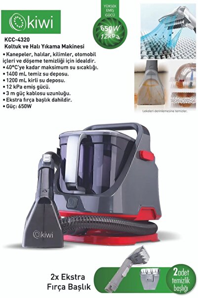 Kiwi Kcc-4320 Koltuk Halı Yıkama Ve Leke Çıkartma Makinesi