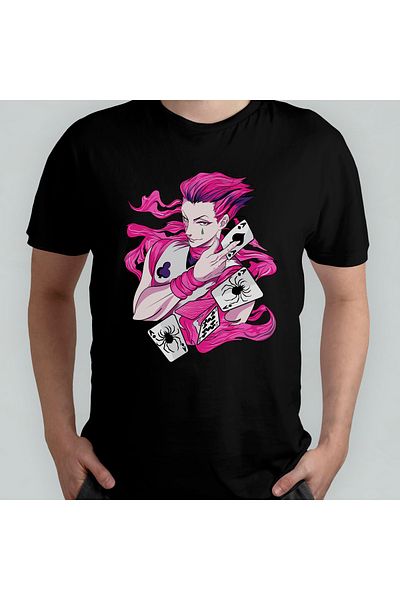 Pixxa Μπλουζάκι Hunter X Hunter Hisoka Unisex 100% βαμβακερό με λαιμόκοψη μοντέλο 10