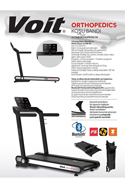 Voit Orthopedics Otomatik Eğimli Koşu Bandı