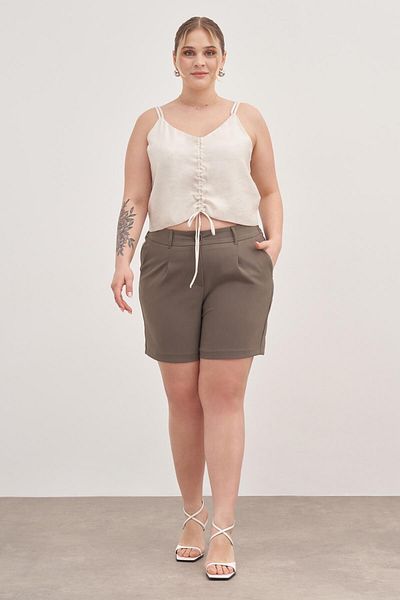 MYLİNE Pleated Pocket Shorts