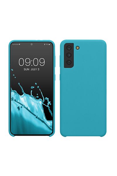 KWmobile Carcasă pentru Samsung Galaxy S21 Plus, silicon, albastră, 54066.205