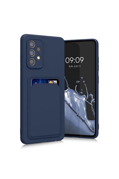 KWmobile Carcasă pentru Samsung Galaxy A52/Galaxy A52 5g/Galaxy A52s 5g, silicon, albastră, 55083.108