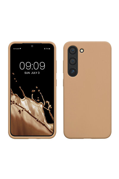 KWmobile Husa pentru Samsung Galaxy S23, silicon, maro, 60273.245