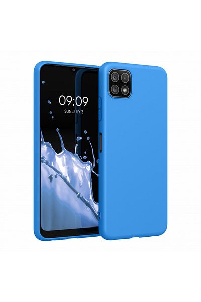 KWmobile Carcasă pentru Samsung Galaxy A22 5g, silicon, albastră, 55245.157,