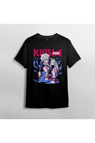 Pixxa Μπλουζάκι Hunter X Hunter Killua Unisex 100% βαμβακερό με λαιμόκοψη μοντέλο 7