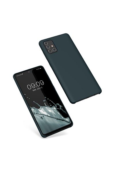 KWmobile Carcasă pentru Samsung Galaxy A71, silicon, albastră, 51209.202