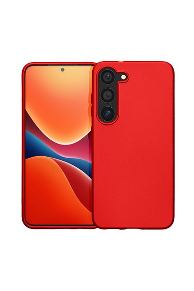 KWmobile Case For Samsung Galaxy S23, Silicone, Red, 60312.36