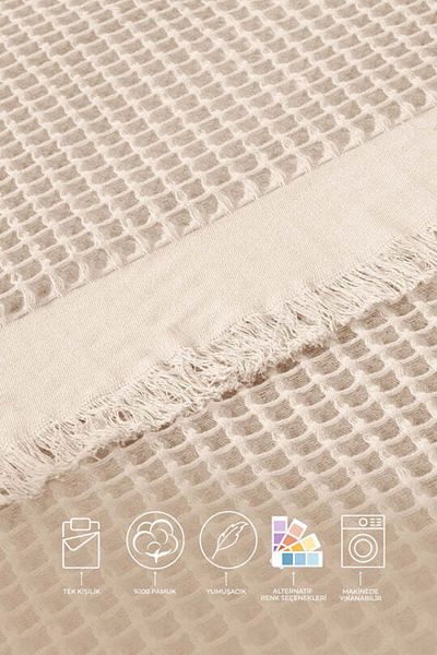Elart Ruffle Pike Single (160X220 cm) Beige