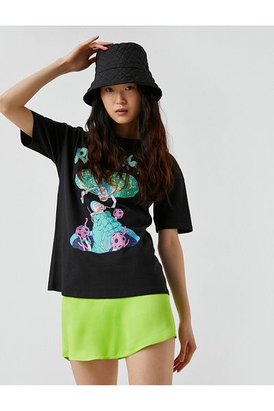 Koton Rick And Morty Licensed Printed T-Shirt