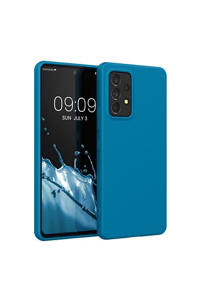 KWmobile Carcasă pentru Samsung Galaxy A53 5g, silicon, albastră, 57808.224