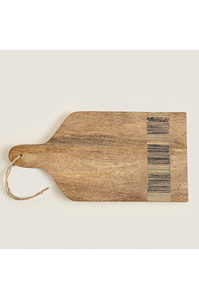 Chakra Sanian Sunum Tahtası 29X17 Cm Natural-Lacivert