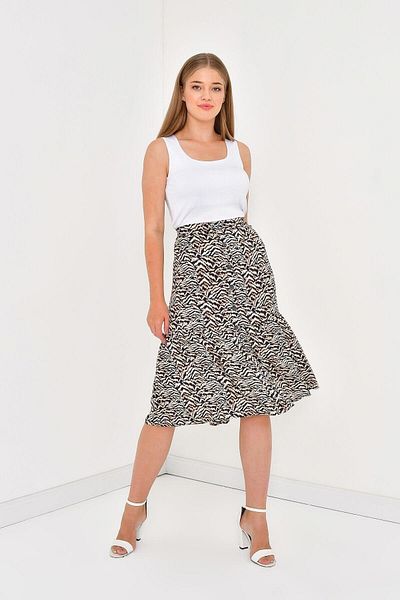 MYLİNE Front Buttoned Glitter Skirt