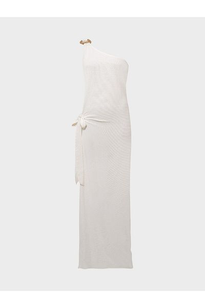 RİVUS Kimono with Buckle on the Shoulder - Ecru