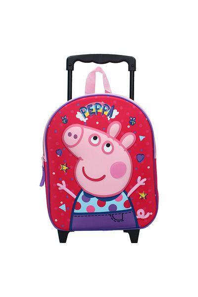 Peppa Pig Multicolored 3D Troller with one compartment, 32x26x11 cm, Friends Around Town, Peppa Pig