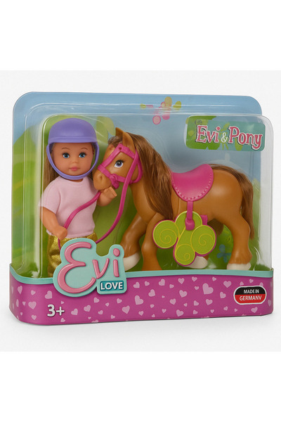 Genel Markalar Evi Ata Biniyor 12 Cm Küçük Oyun Arkadaşım Ata Binen Bebek