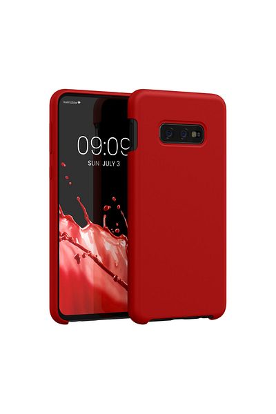 KWmobile Case For Samsung Galaxy S10e, Silicone, Red, 47944.208