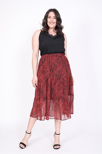 MYLİNE Layered Chiffon Skirt