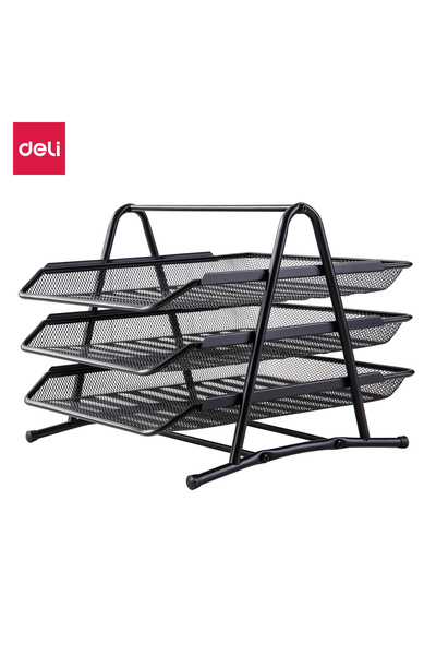 Deli درج الملفات باللون الأسود E9181
