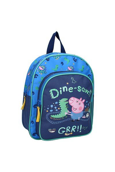 Peppa Pig Children's backpack, 30x25x11 cm, with two compartments, multicolor, Play With George, Peppa Pig