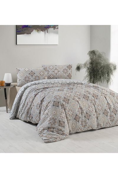 Kristal By Taç Σετ Παπλωματοθήκη Crystal Terry Cotton Διπλό Simuzer