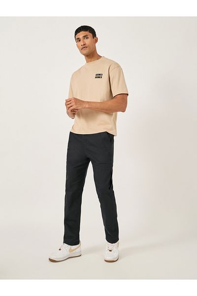 Fort Collins By Styli Mid Rise Straight Fit Track Pant with Drawstring