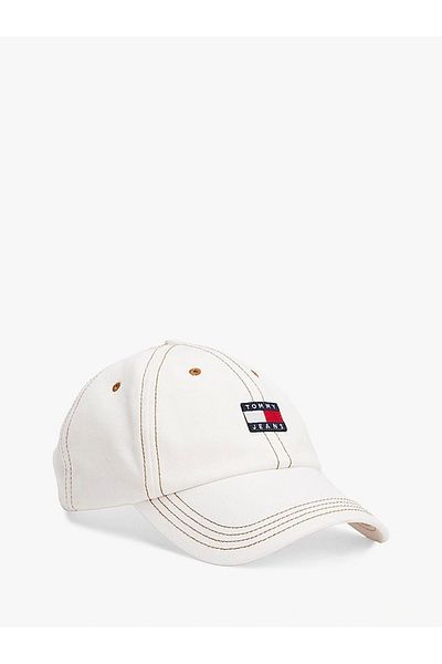 Tommy Hilfiger Women's Ecru Heritage Denim Baseball Cap