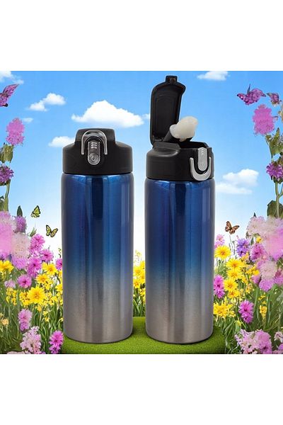 CEM HOME Stainless 304 Steel Sportsman Silicone Gasket Leakproof Water Bottle 600ml