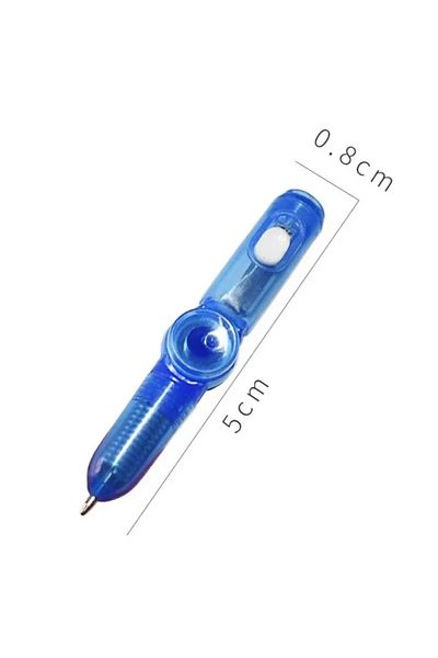 Generic قلم فيدجيت سبينر مع ضوء LED - لعبة دوارة وقلم رصاص لا ينضب