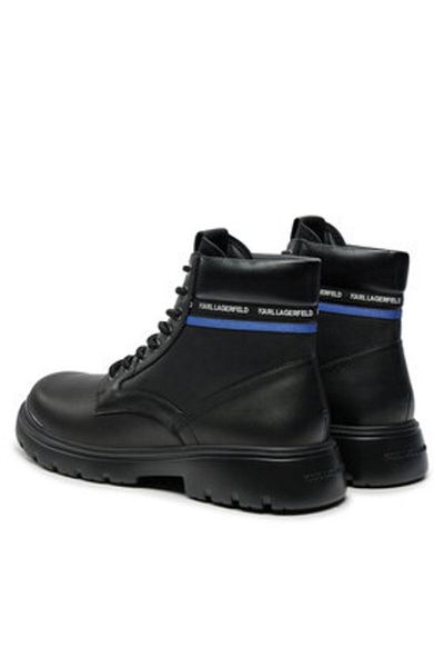 Karl Lagerfeld Men's Trappers black KARL LAGERFELD-KL13055 000 BLACK LTHR