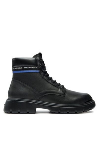 Karl Lagerfeld Men's Trappers black KARL LAGERFELD-KL13055 000 BLACK LTHR