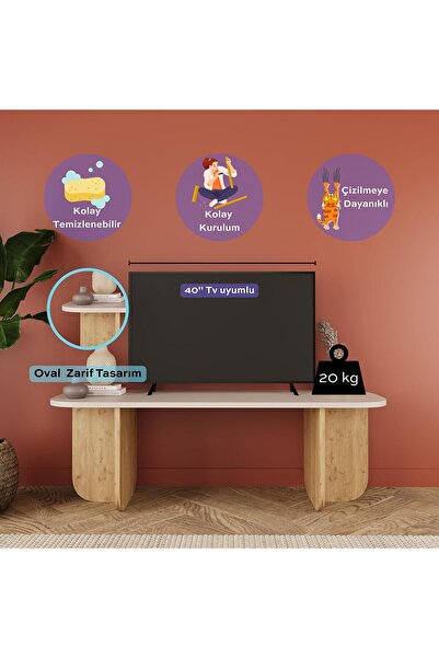 Bimossa Beca B0020 Geniş Tv Sehpası 100 cm