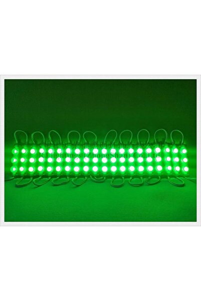 BALP Modül 3 Led 3W Kablolu Parmak Led 5 adet Yeşil Renk