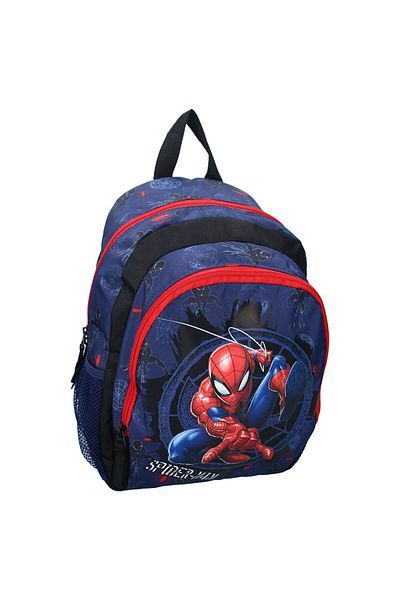 SPIDERMAN Children's backpack, 35x27x18 cm, two compartments, pockets, multicolor, Fight Against Wrong Spiderman