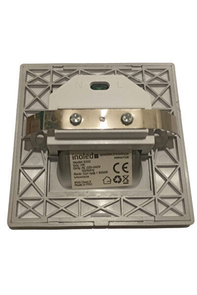 İnoled İNOLED HAREKET SENSÖRLÜ KORİDOR ARMATÜRÜ KARE KASA - GÜN IŞIĞI 3000 KELVIN - 6102