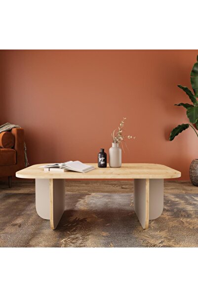 Bimossa Beca O4810 Orta Sehpa 100 Cm Safir Üst - Kumtaşı