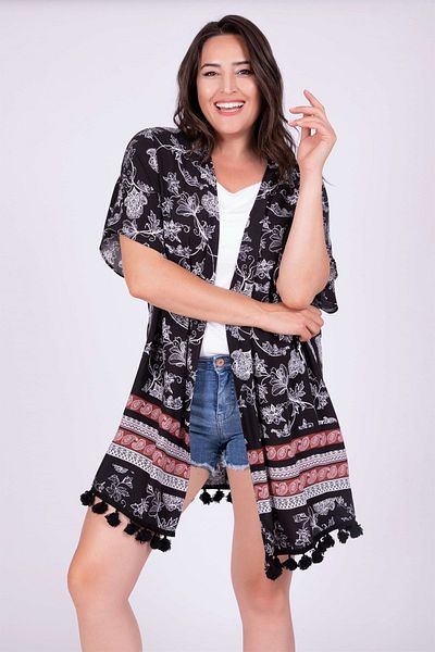 MYLİNE Tassel Detailed Kimono