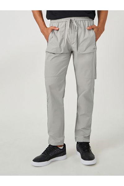 Fort Collins By Styli Solid Drawstring Waist Regular Fit Pants
