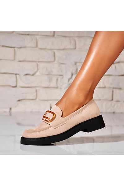 Joana Women's casual shoes in beige eco-leather Saidey