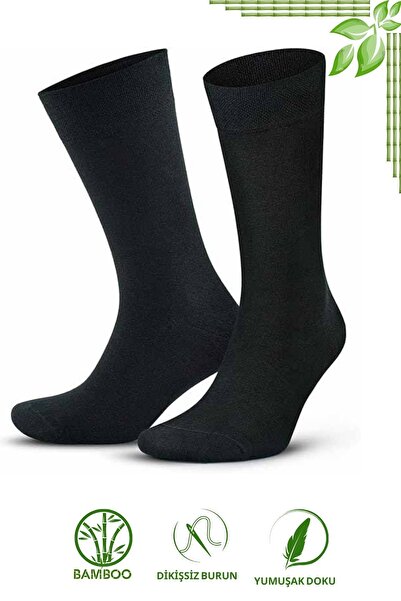 KRAL SOCKS Бамбукови мъжки чорапи Обикновени дълги чорапи Класически летен безшевен премиум комплект от 6 части