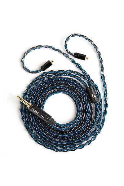 Choice 1.2m blackblue mmcx3.5 KBEAR ST12 8 core HiFi Earphone 4N OFC silver-plated Upgraded Cable 3.5/4.4