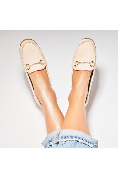 Joana Women's casual shoes Beige made of ecological suede Aanya2
