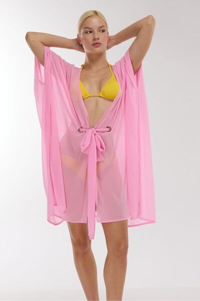 AYYILDIZ 5905 Pink Beach Dress