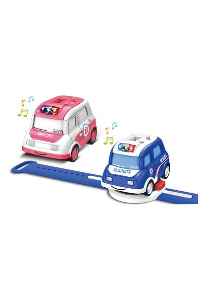 STEM 1:62 Alloy Watch Q Version Taxi Car Interactive Induction with Light Music- Assorted Color