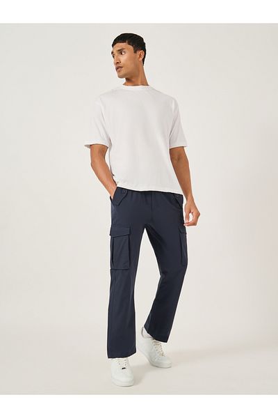 Fort Collins By Styli Mid Rise Straight Fit Track Pant with Drawstring